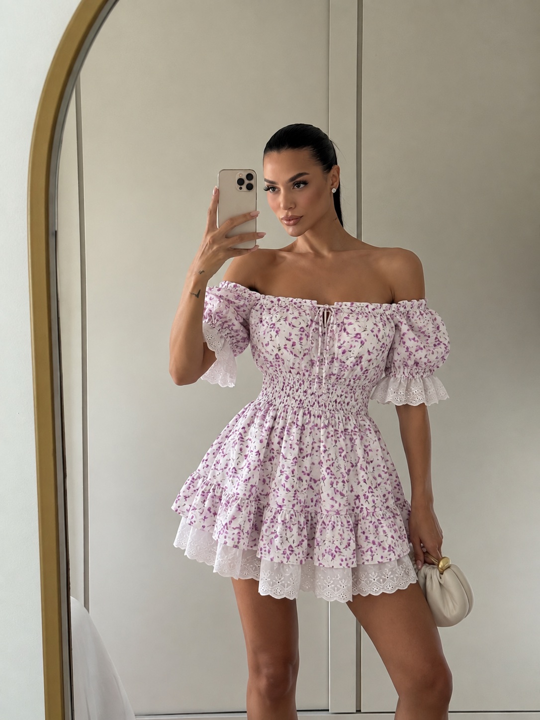Rosie Floral Mini Dress — dresses at TORRY