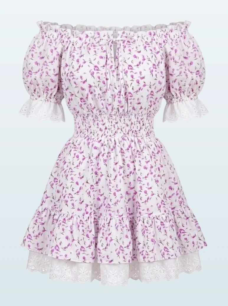 Rosie Floral Mini Dress — dresses at TORRY, photo 3