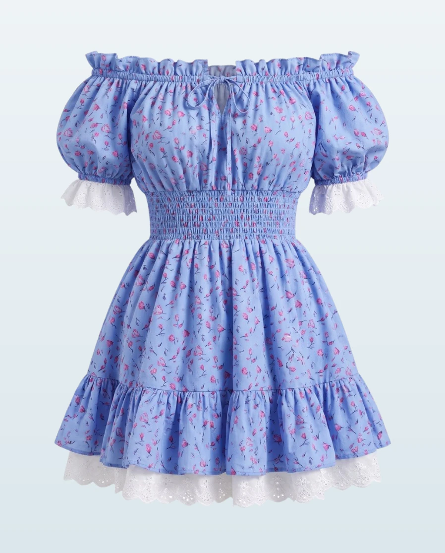 Sky Blossom Mini Dress — accessories at TORRY, photo 3